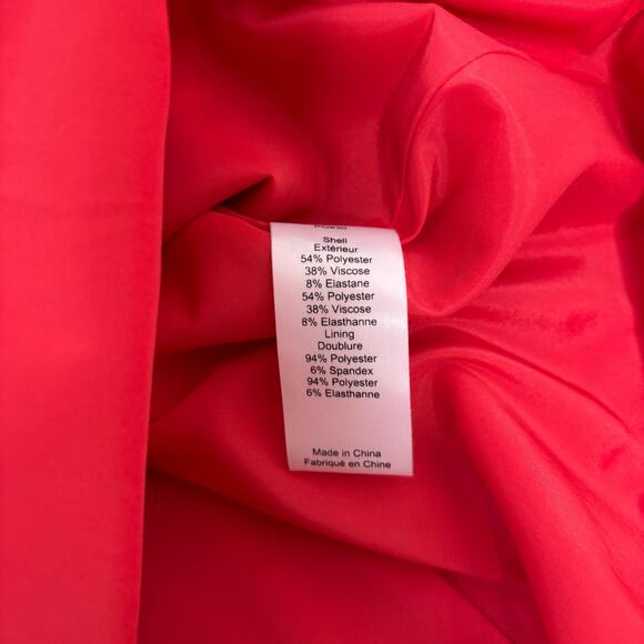 Elizabeth & James Sleeveless Hollis Fit Flare Mini Dress Boatneck Poppy Red 2 - Picture 5 of 8